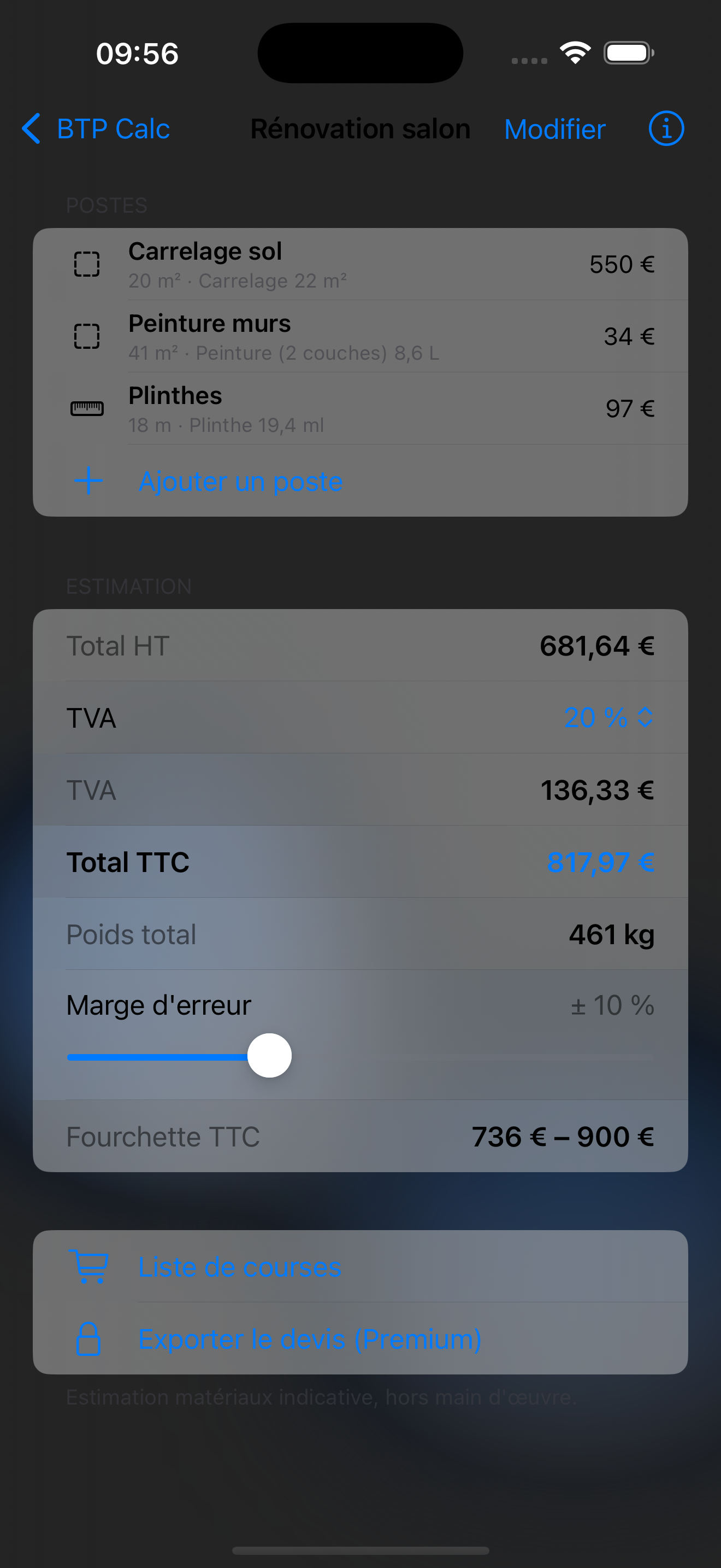 Estimation TTC